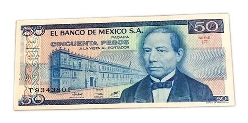 Billete Coleccionable 50 Pesos Serie T9343801