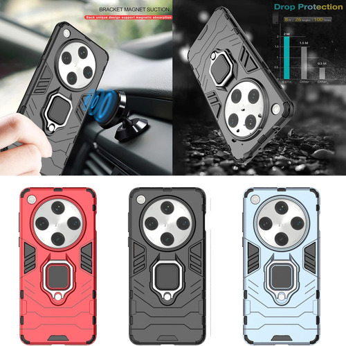 Funda Uso Rudo Carcasa Para Oppo Find X8 Pro 5g +mica Rojo Oppo Find X8 Pro 5g