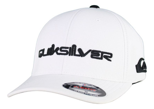 Boné Quiksilver Flexfit Omni White Tamanho M Faixa Anti Suor