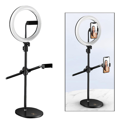 10 Pulgadas Led Selfie Soporte Para Teléfono Doble
