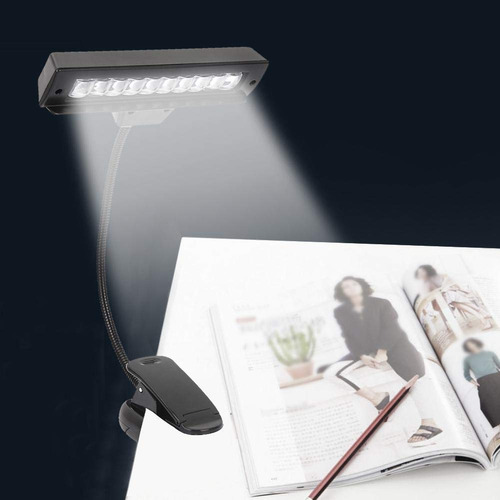 Soporte De Música Clip Luz Led Lámpara De Lectura Usb Aaa