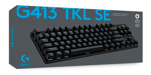 Teclado Gamer Logitech G413 Tenkeyless Blacklight Mecanical Color Del Teclado Negro