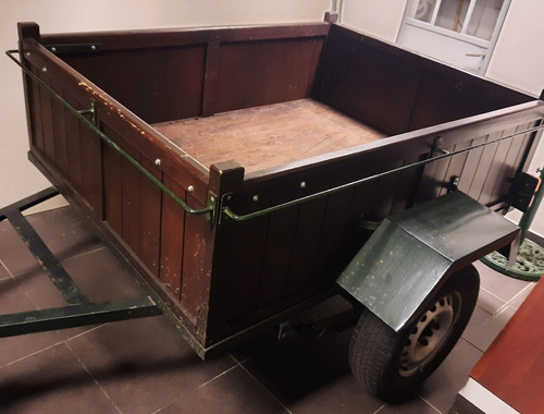 Trailer Caja Madera Impecable