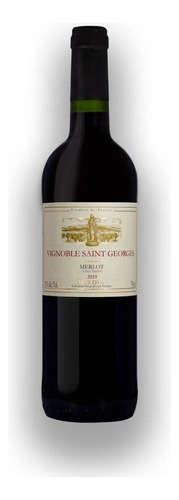 Vino Tinto Vignoble Saint Georges Merlot 750 Ml