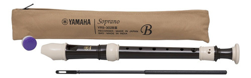 Kit 10 Flautas Doce Soprano Barroca Em C Yrs-302biii Yamaha Cor Preto