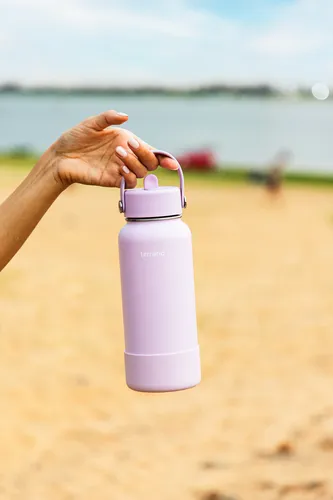 Botella Térmica Terrano 950ml. C/pico. Y Accesorios Color Lavanda