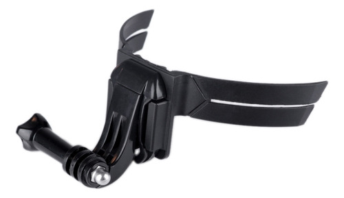 Soporte De Casco Negro Con Hebilla En J Para Gopro
