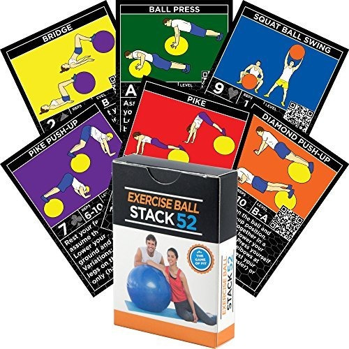 Stack 52 - Tarjetas De Ejercicio, Diseño De Bola Juego De Ca