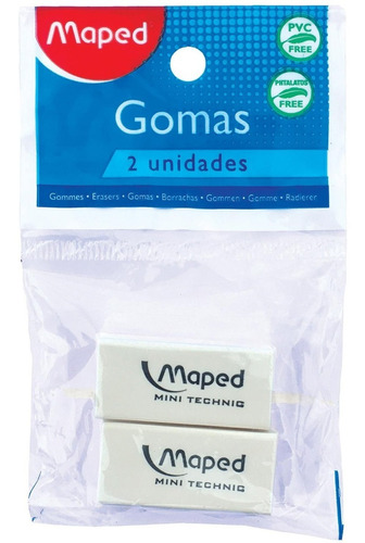 Goma Para Lapiz Maped Technic 300 X2 Unidades