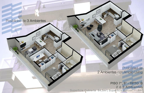Imagen 26 de 28 de Departamento - Villa Devoto- Av San Martin 6369- Posesion Mayo 2022 8 Piso 2/3 Amb