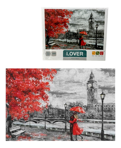 Puzzle X 1000 Pzs Rompecabezas Lover Enamorados Amor D Otoño