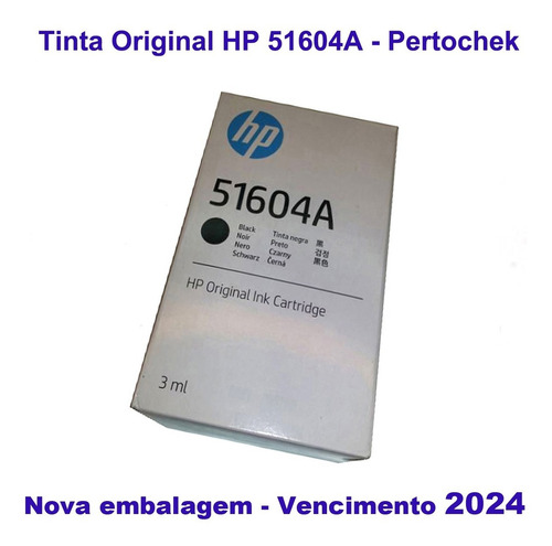 Cartucho Hp 51604a Original Preto 3ml - 1 Unidade