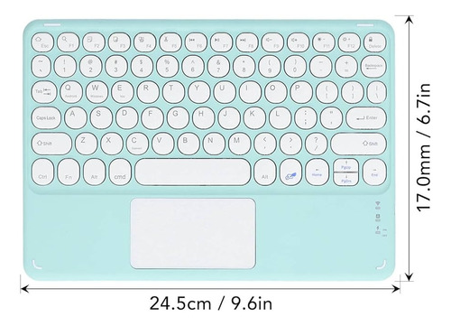 Teclado Con Touchpad, Inalámbrico Bluetooth