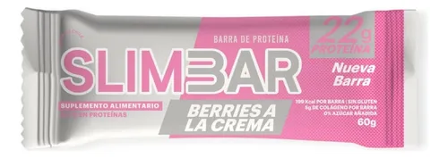 Barra De Proteina Slimbar 60 Gr Berries A La Crema