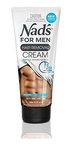 Nad's For Men - Crema Depilatoria Para Hombres, 6.8 Oz.