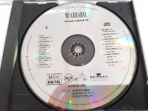 Mi Arrabal Inolvidable Vol. 1 Y 2, Cd Album Doble Año 1993. (Usado)