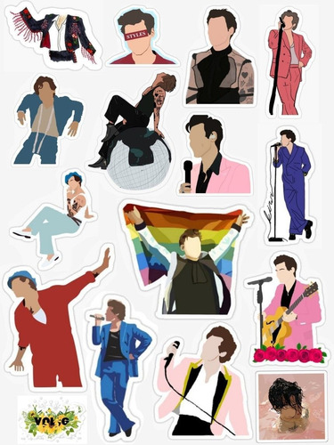 100 Stickers De Harrystyles X 7.000