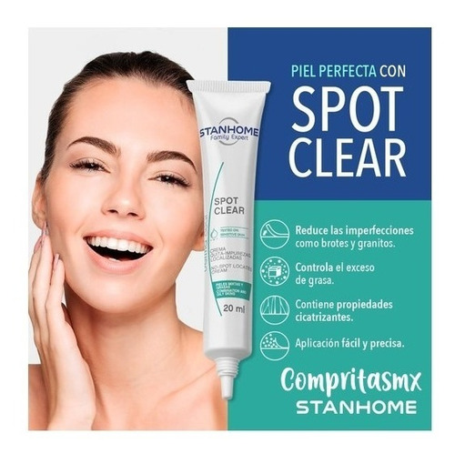 Imagen 1 de 2 de Spot Clear Reduce Imperfecciones Granos Y Brotes Cicatrizant