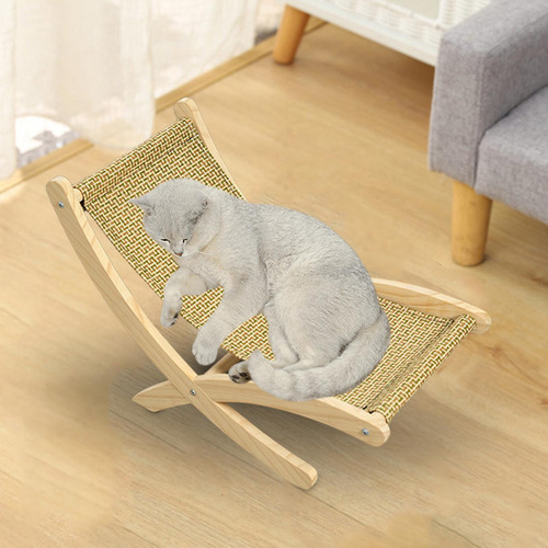 Cat Lounge Chair Furniture Wood Cat Estera De Enfriamiento S