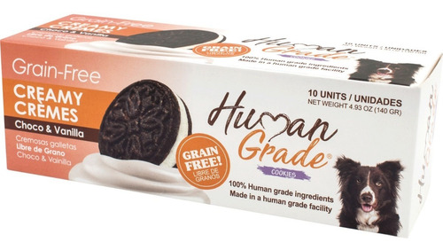 Human Grade Grain Free Galletas Choco Vainilla