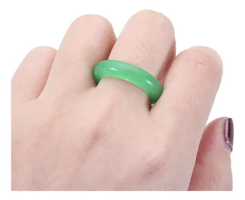 Anillos de jade verde hotsell