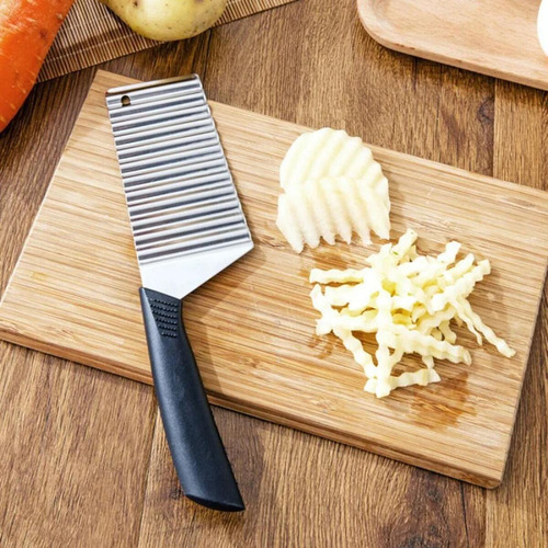 Para Cuchillo Cortador De Patatas Fritas Arrugado Y
