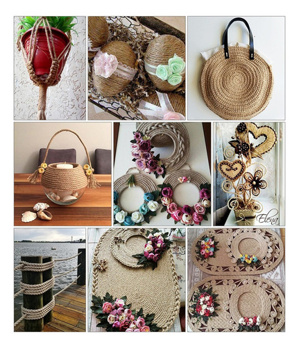 Hilo De Ixtle Henequén Yute Mecate Para Decorar/manualidades