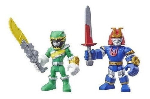 Genial Set Power Rangers Figuras Green Ranger Ninjor Hasbro