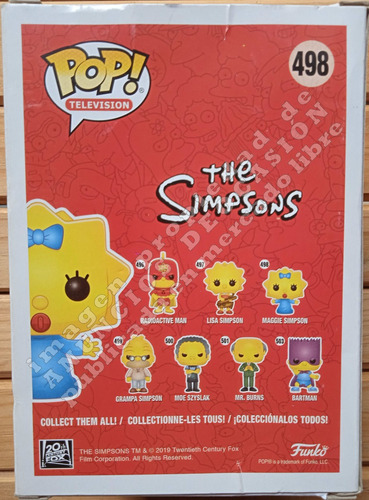 Funko Pop - Maggie Simpson #498, Simpsons, Figura De Vinil (Usado)