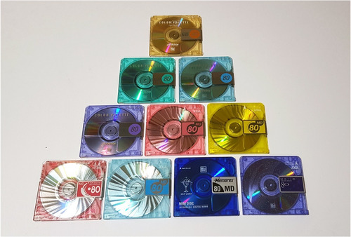 Discos Minidisc De 80min Paquete 10 Unidades Lote Md Disc