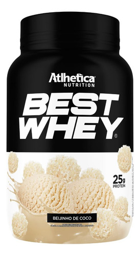 Best Whey Proteina Isolado Beijinho De Coco 900g - Atlhetica Sabor Sem Sabor