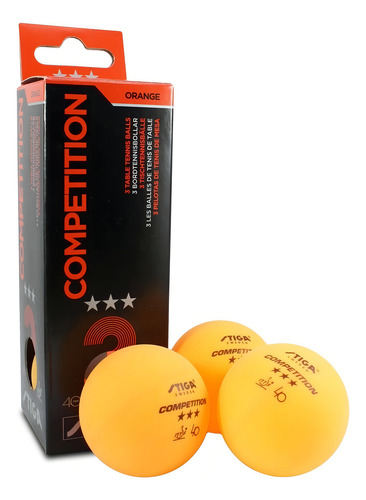 3 Pelotas Ping Pong Competition Plastico Pin Pon