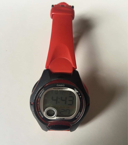 Reloj Casio Lw-200 Rojo + Regalo Led - Vendo O Permuto 