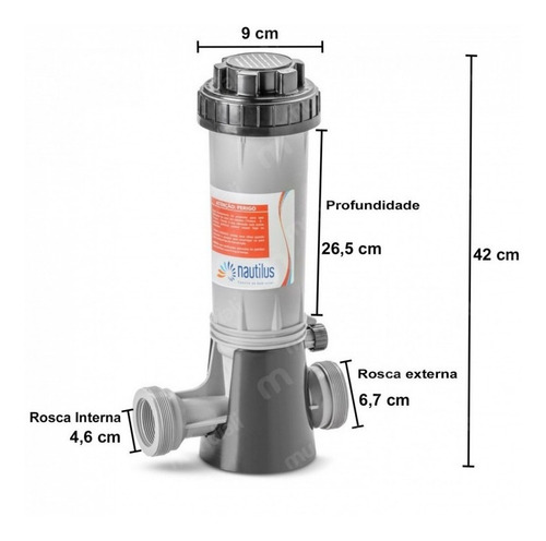 Imagem 4 de 6 de Dosador De Cloro Automático Tratamento Água Consumo Humano