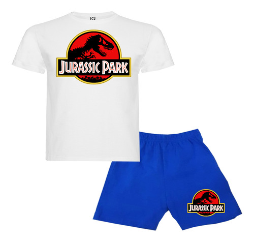 Pijama Corto Niños Algodon Jurassic World Dinosarios