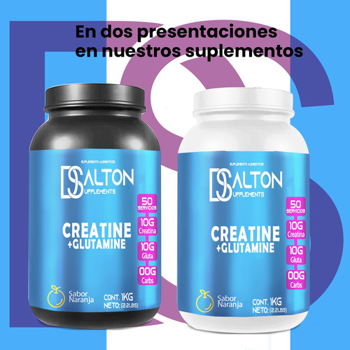 Aminoácidos Pre Creatina+glutamina Dalton 1kg Varios Sabores Naranja