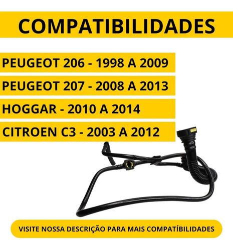 Mangueira Respiro Oleo Motor C3 1.4 8v 2003 A 2012 80180g