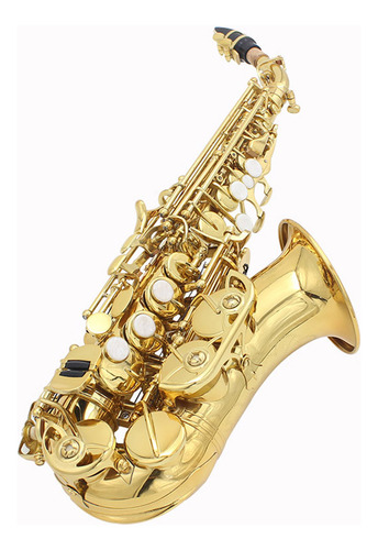 Saxofón White Shell, Instrumento Soprano, Saxo De Latón, Per