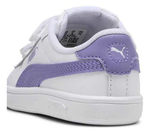 Zapatilla Puma Smash 3.0 L V Inf Blanco Niña