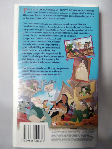 Pocahontas 2 Vhs Disney (Usado)