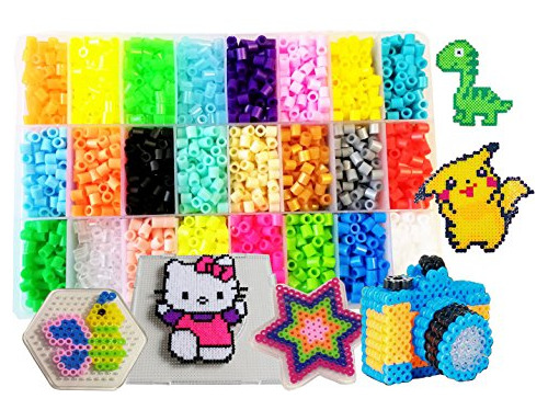 Vytung Fuse Beads Kit4500pcs 24colors4 Brillan En La Oscurid