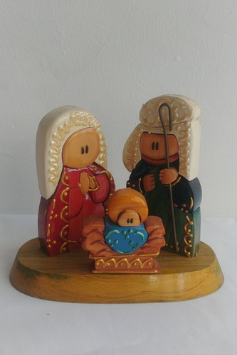 Artesania En Madera Figuras Catolicas Jesus Virgen Adornos