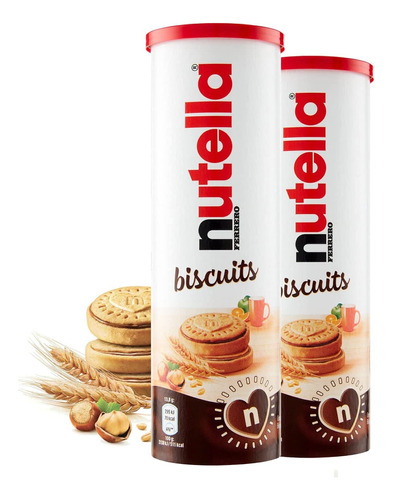 Nutella Biscuits - In A Crush Free Tube Packaging - 166gr