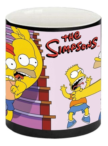 Taza Mágica Homero Y Bart - Los Simpsons
