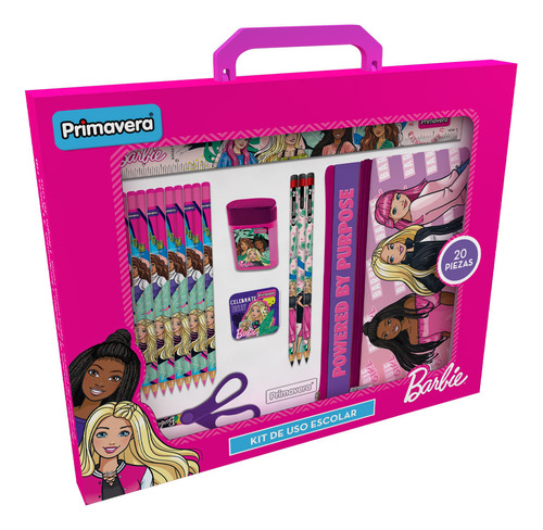 Kit Escolar Barbie X 20 Pcs Ref. 3597 Primavera