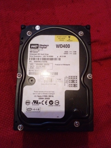 Disco Duro Western Digital 40 Gb Usado