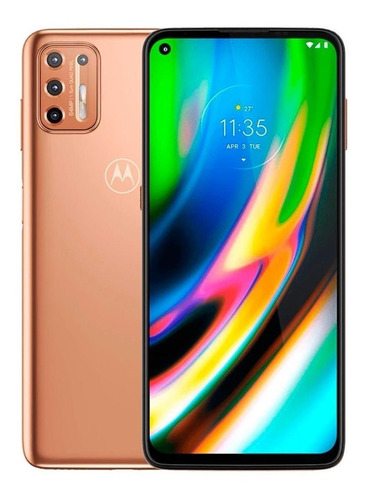 Imagen 5 de 6 de Moto G9 Plus Dual SIM 128 GB rosa champagne 4 GB RAM