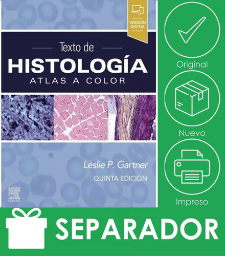 Gartner / Texto De Histología / Atlas A Color / Original