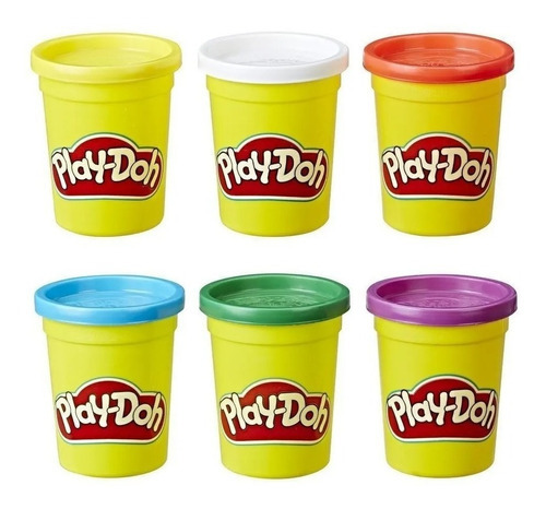 Masa Play Doh 6 Paquetes Colores Primarios B6755 Plastilina