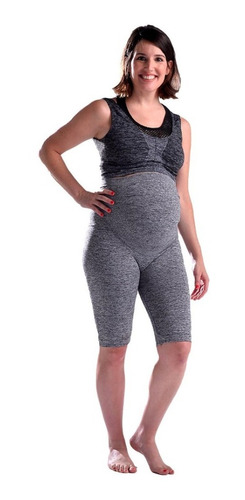 Calza Ciclista Short Maternal Mujer  Mora  Gimnasia Yoga 